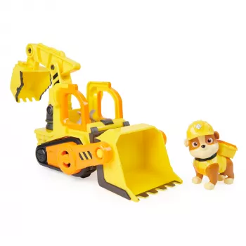 Buldózer de brincar Spinmaster Buldózer do Rubble – construção em plástico, para crianças a partir dos 3 anos, preto/laranja/amarelo
