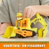 Buldózer de brincar Spinmaster Buldózer do Rubble – construção em plástico, para crianças a partir dos 3 anos, preto/laranja/amarelo