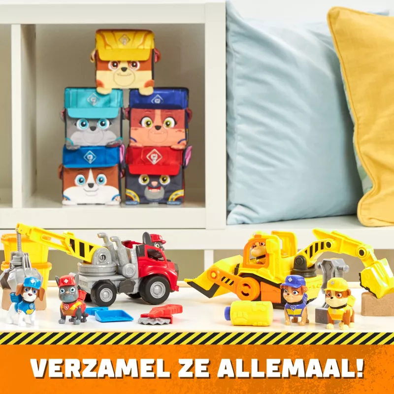 Buldózer de brincar Spinmaster Buldózer do Rubble – construção em plástico, para crianças a partir dos 3 anos, preto/laranja/amarelo