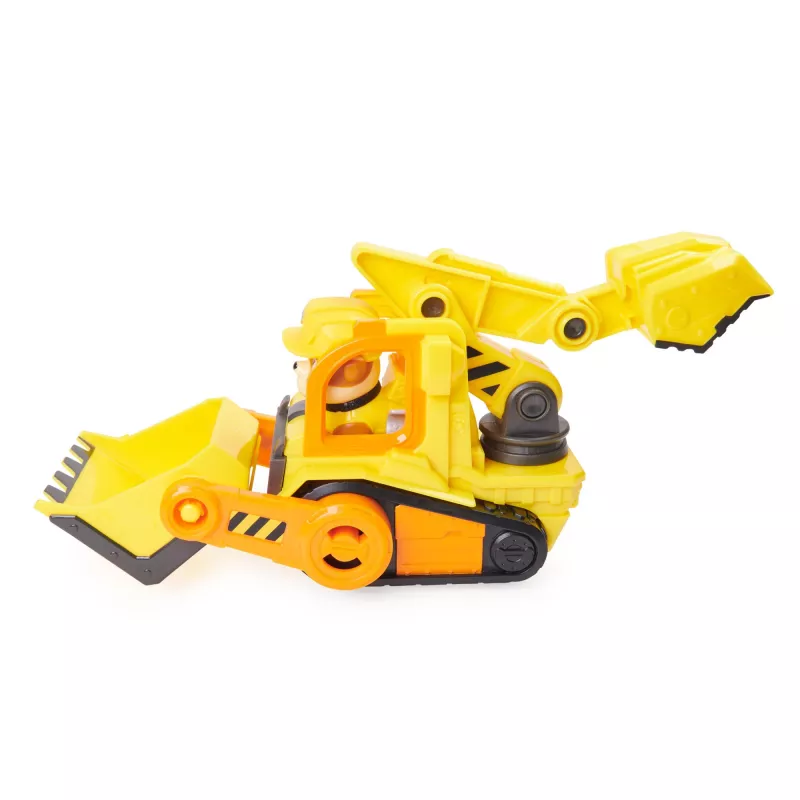Buldózer de brincar Spinmaster Buldózer do Rubble – construção em plástico, para crianças a partir dos 3 anos, preto/laranja/amarelo