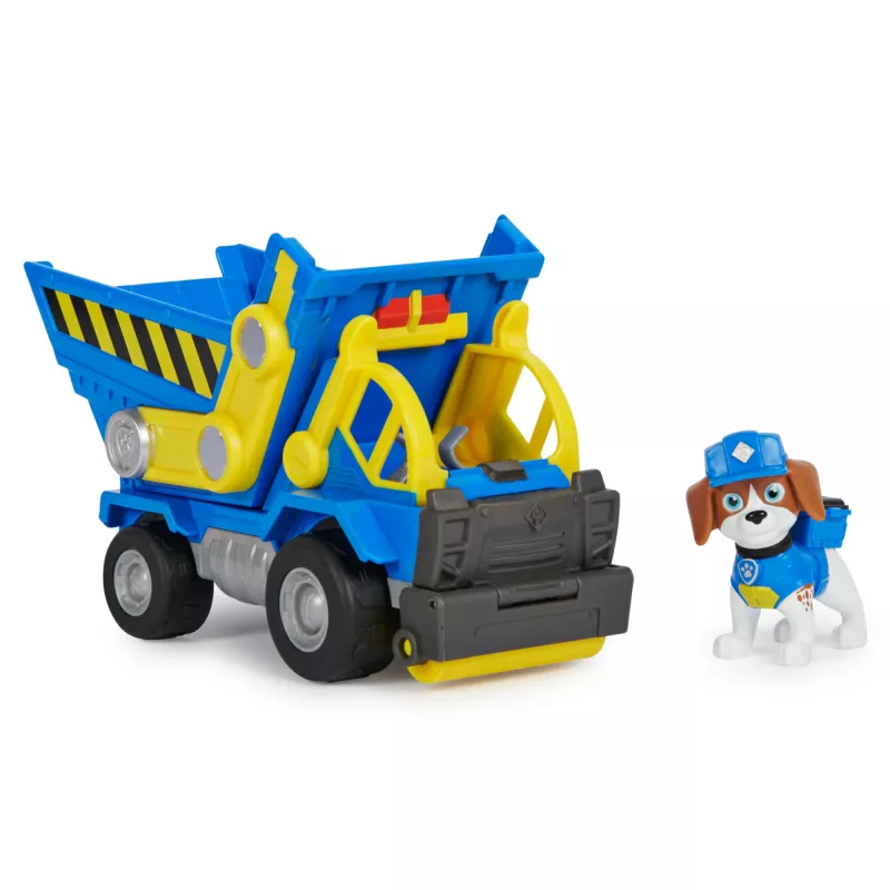 Rubble & Crew, camião basculante de brincar do Wheeler com peças móveis e uma figura colecionável, brinquedo para crianças a partir dos 3 anos