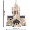 Blocos de construção Cobi Igreja Sainte-Mère-Église 2280 peças 10 anos