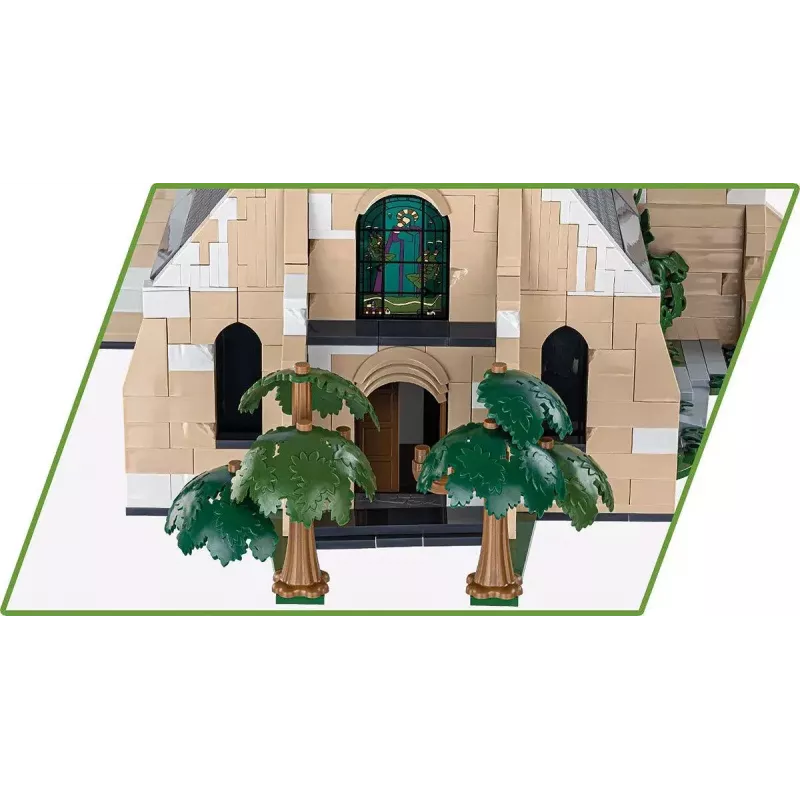 Blocos de construção Cobi Igreja Sainte-Mère-Église 2280 peças 10 anos