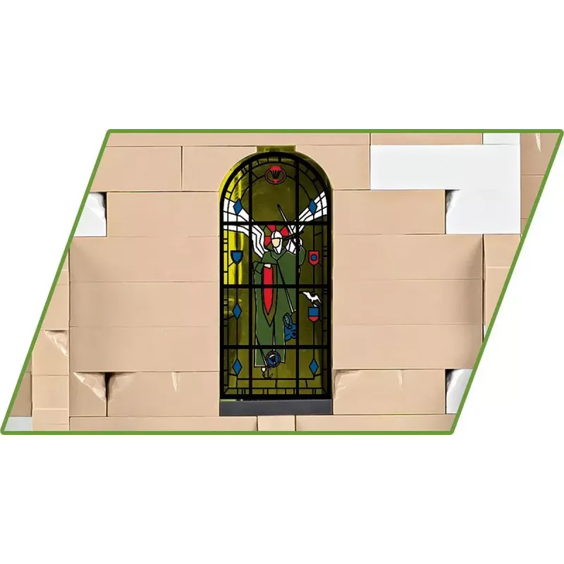 Blocos de construção Cobi Igreja Sainte-Mère-Église 2280 peças 10 anos