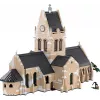 Blocos de construção Cobi Igreja Sainte-Mère-Église 2280 peças 10 anos