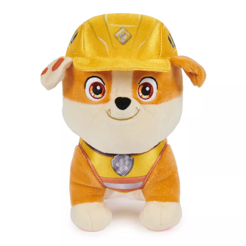 Rubble & Crew, peluches premium, peluche Charger de 18 cm com uniforme de operário da construção, brinquedo para rapazes e raparigas a partir dos 3 anos