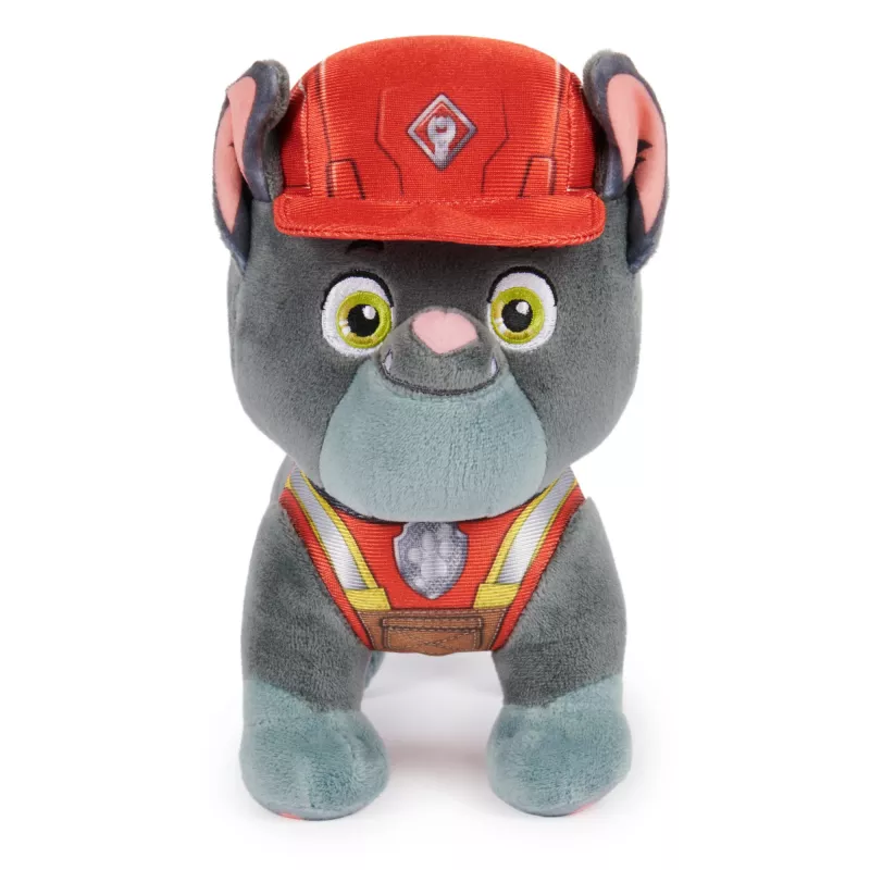 Rubble & Crew, peluches premium, peluche Charger de 18 cm com uniforme de operário da construção, brinquedo para rapazes e raparigas a partir dos 3 anos