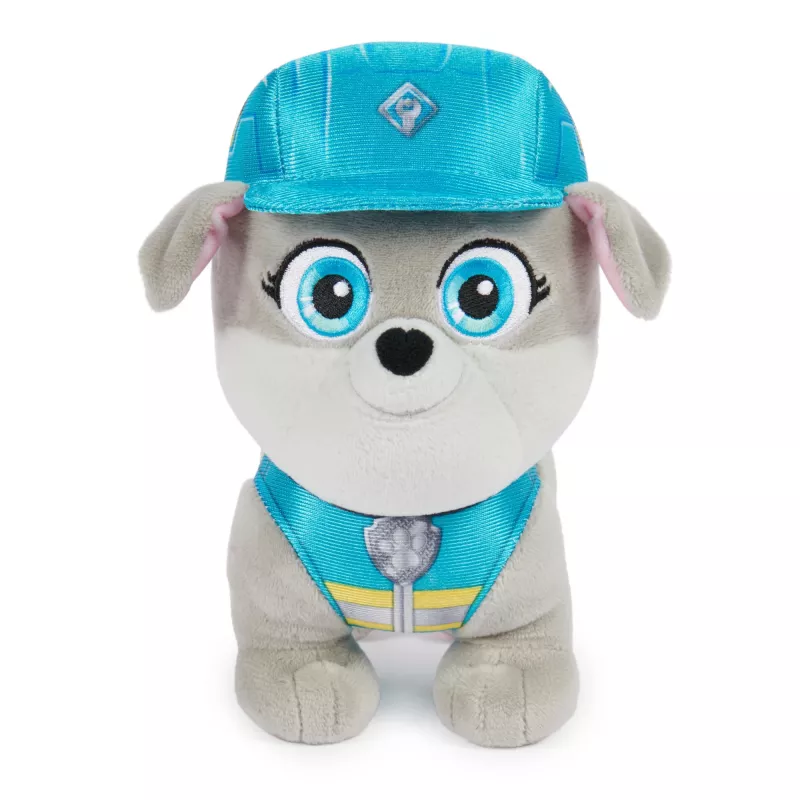 Rubble & Crew, peluches premium, peluche Charger de 18 cm com uniforme de operário da construção, brinquedo para rapazes e raparigas a partir dos 3 anos