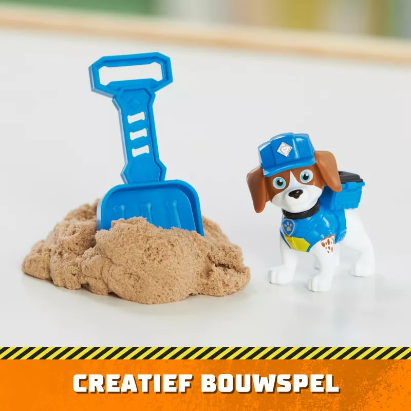 Rubble & Crew, figuras de ação Charger & Wheeler, com Kinetic Build-It Sand e 2 ferramentas de construção, brinquedo PAW Patrol para rapazes e raparigas a partir dos 3 anos