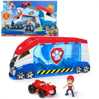 Conjunto de veículos Spinmaster PAW Patrol Launche & Rescue Patroller, plástico, multicolor, para crianças a partir dos 3 anos