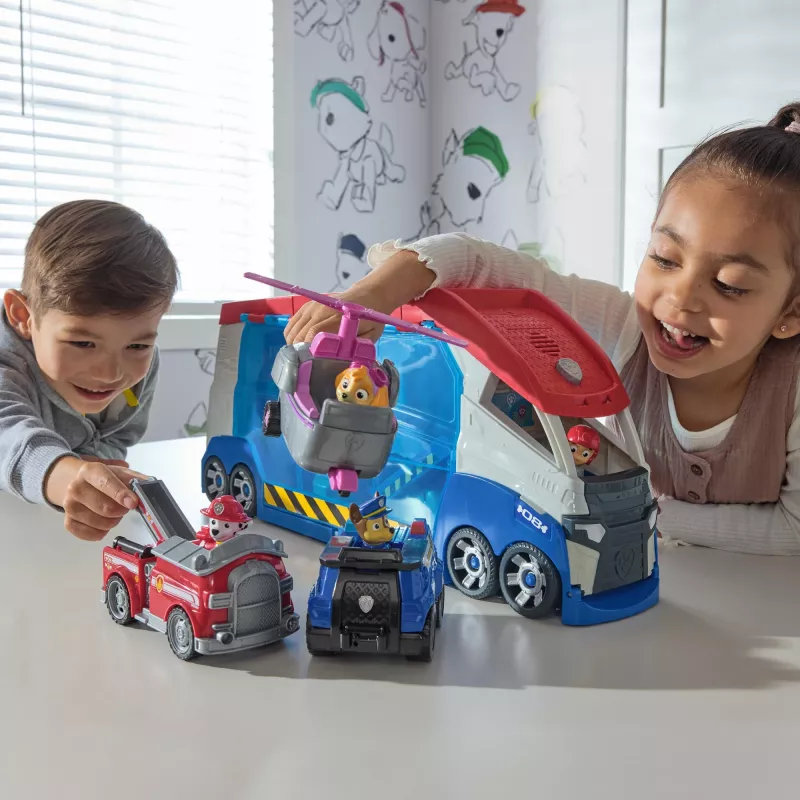Conjunto de veículos Spinmaster PAW Patrol Launche & Rescue Patroller, plástico, multicolor, para crianças a partir dos 3 anos