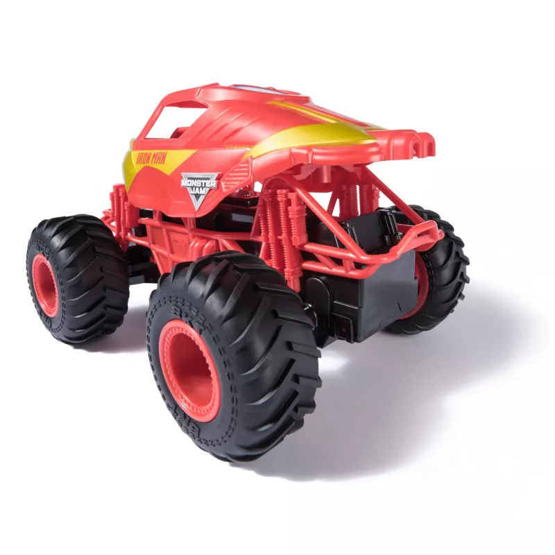 Monster Jam, Marvel Iron Man RC Monster Truck, escala 1:24, brinquedo para rapazes e raparigas a partir de 3 anos