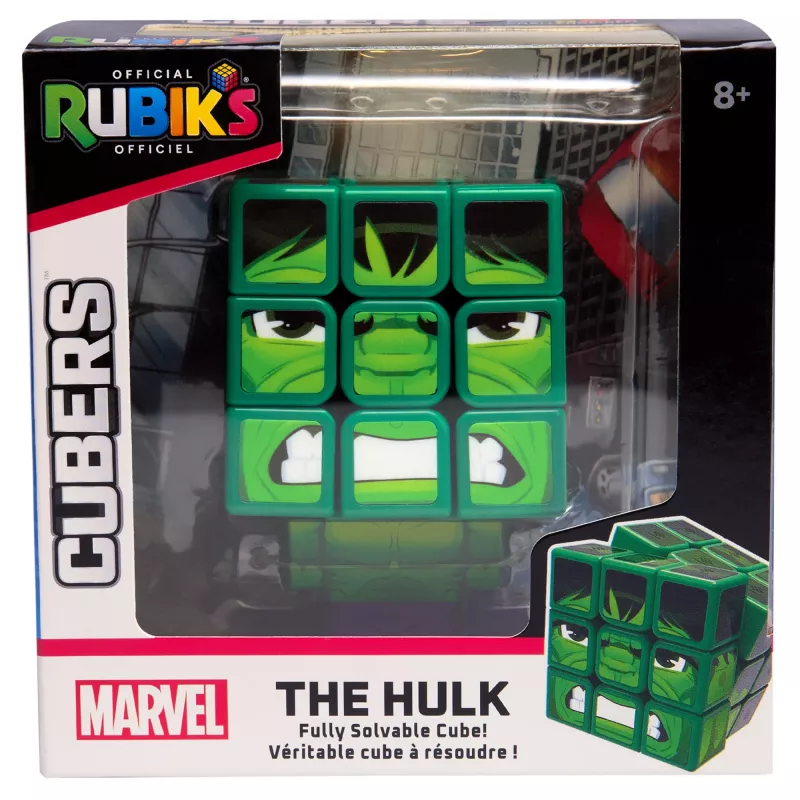 Spin Master Rubik's - Cubers 3x3 Hulk, jogo de destreza