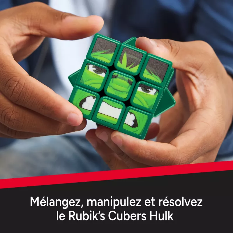 Spin Master Rubik's - Cubers 3x3 Hulk, jogo de destreza