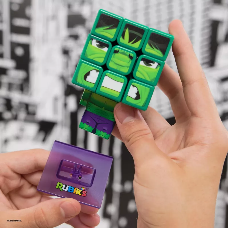 Spin Master Rubik's - Cubers 3x3 Hulk, jogo de destreza