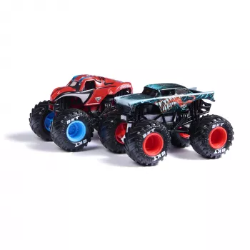 Monster Jam, Marvel Iron Man Vs. War Machine monstros de metal fundido oficiais, escala 1:64, brinquedo para rapazes e raparigas a partir dos 3 anos