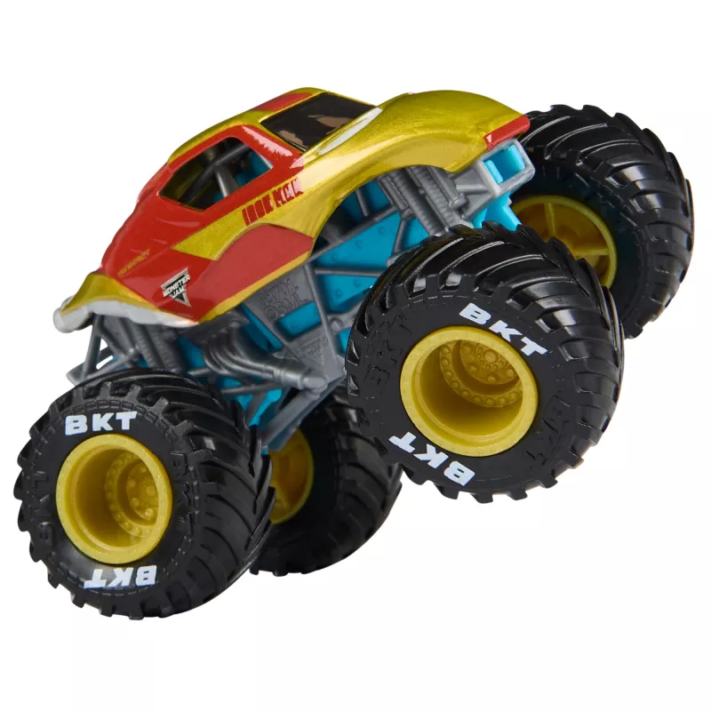 Monster Jam, Marvel Iron Man Vs. War Machine monstros de metal fundido oficiais, escala 1:64, brinquedo para rapazes e raparigas a partir dos 3 anos