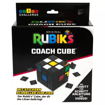 Rubik’s Coach Cube, aprenda a resolver o cubo 3x3 com autocolantes, instruções e vídeos | brinquedo antiestresse fidget | cubo fidget para adultos | a partir dos 8 anos