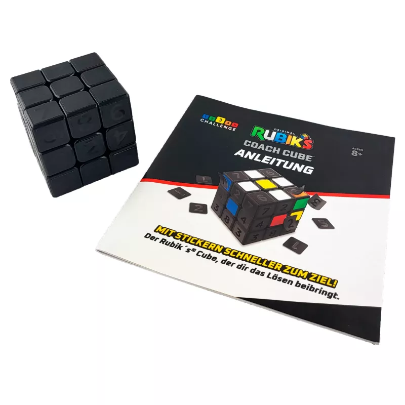 Rubik’s Coach Cube, aprenda a resolver o cubo 3x3 com autocolantes, instruções e vídeos | brinquedo antiestresse fidget | cubo fidget para adultos | a partir dos 8 anos