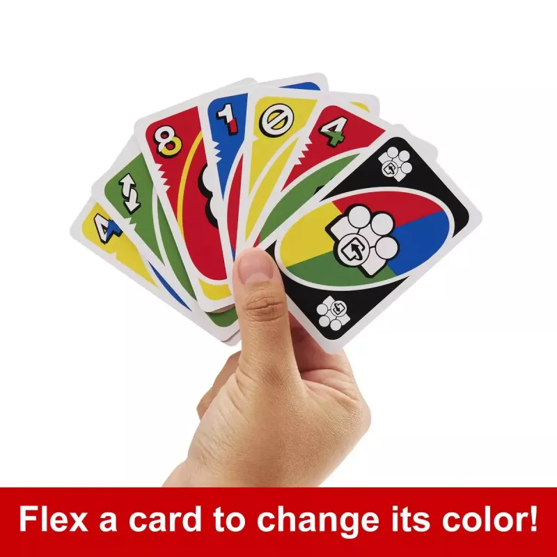 Jogo de cartas MATTEL Games UNO Flex — jogo de descarte, idade 7+