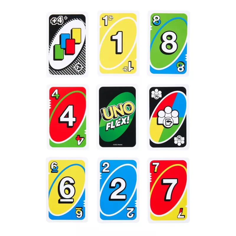 Jogo de cartas MATTEL Games UNO Flex — jogo de descarte, idade 7+
