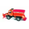 Camião BRUDER MB Unimog, construção em ABS, idade recomendada 4+