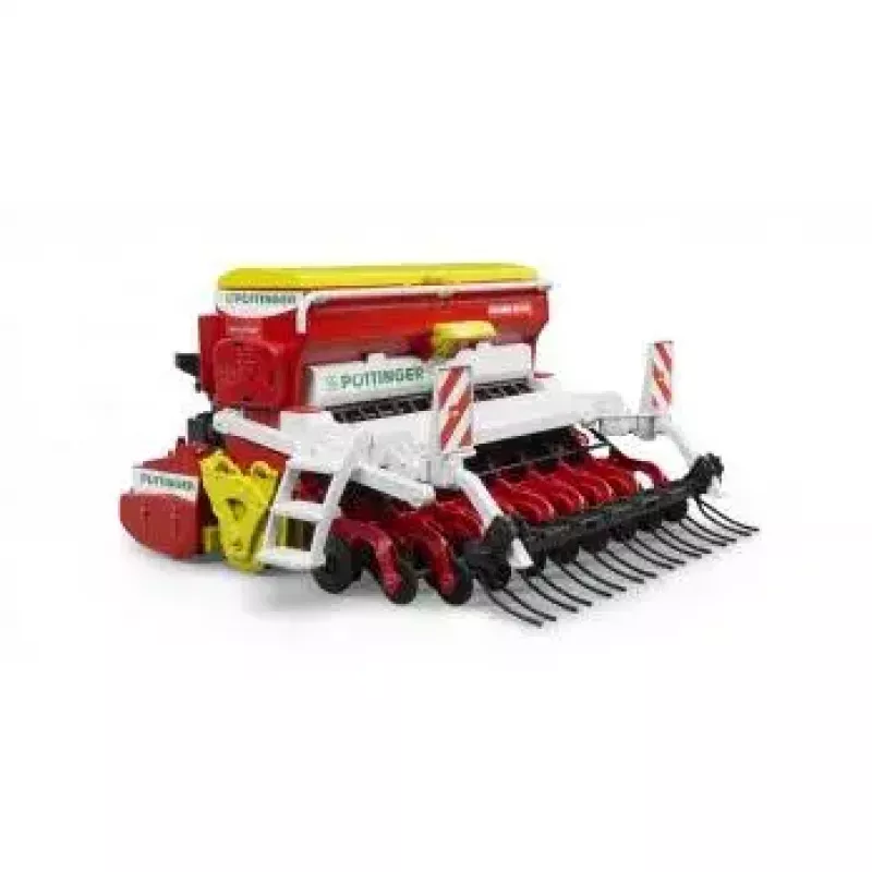 Acessório de brinquedo BRUDER Pöttinger Vitasem 302ADD peça de modelo, plástico, vermelho/branco/amarelo