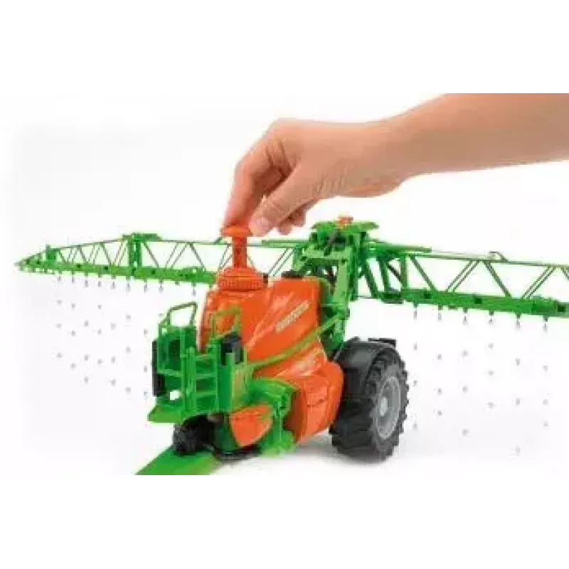 Acessório para modelo BRUDER Amazone UX 5200 à escala — peça de plástico verde e laranja