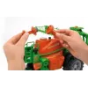 Acessório para modelo BRUDER Amazone UX 5200 à escala — peça de plástico verde e laranja
