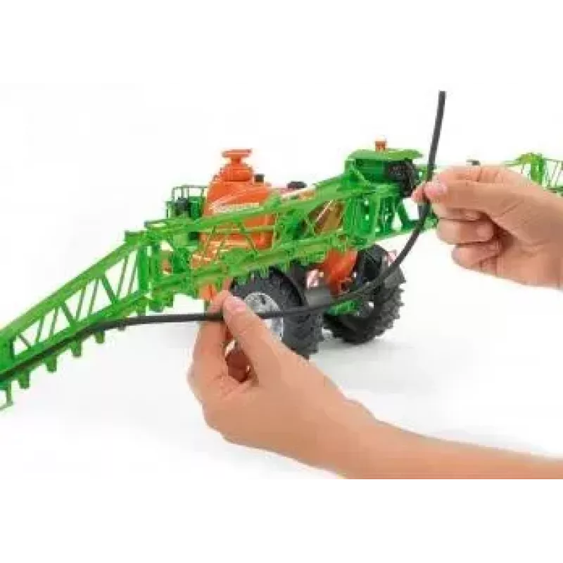 Acessório para modelo BRUDER Amazone UX 5200 à escala — peça de plástico verde e laranja