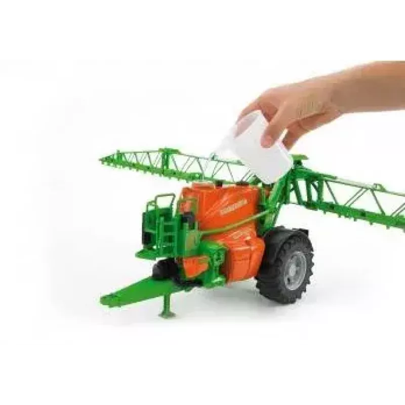 Acessório para modelo BRUDER Amazone UX 5200 à escala — peça de plástico verde e laranja