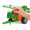 Acessório para modelo BRUDER Amazone UX 5200 à escala — peça de plástico verde e laranja