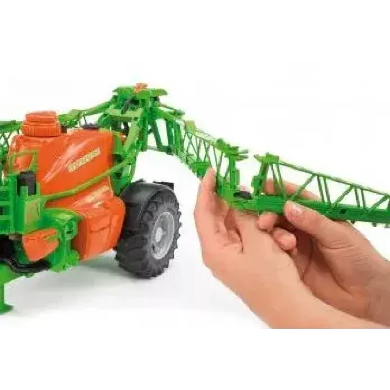 Acessório para modelo BRUDER Amazone UX 5200 à escala — peça de plástico verde e laranja