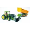 Bruder Joskin reboque basculante, 1:16, verde/amarelo