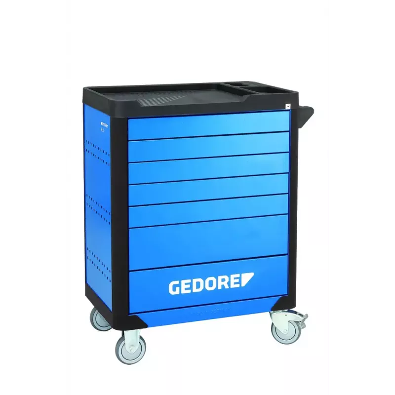 Gedore Workster Highline WHL-L7-TS-147 carrinho de ferramentas, 147 ferramentas, azul/preto