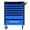 Gedore Workster Highline WHL-L7-TS-147 carrinho de ferramentas, 147 ferramentas, azul/preto