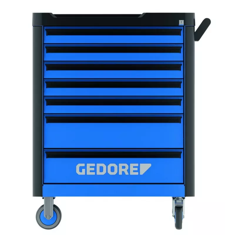 Gedore Workster Highline WHL-L7-TS-147 carrinho de ferramentas, 147 ferramentas, azul/preto