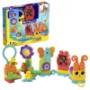 Conjunto de construção MEGA BLOKS Move 'n Groove Caterpillar da MATTEL — 30 peças, plástico, multicolor, a partir de 1 ano