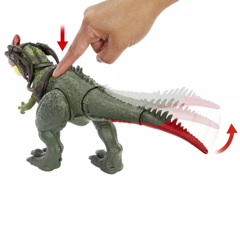Jurassic World GIGANTIC TRACKERS Sinotyrannus verde vermelho plástico 4+