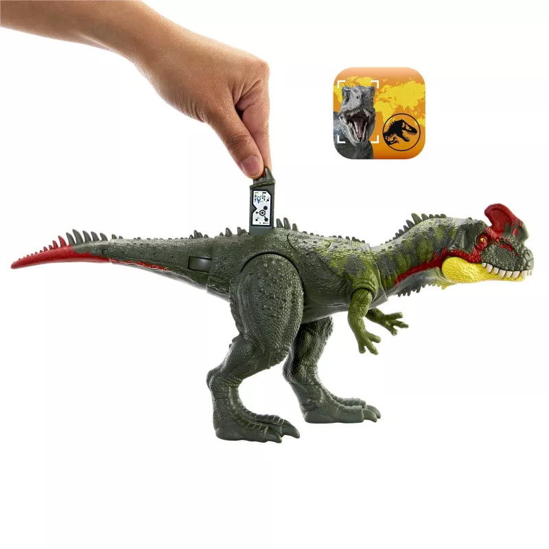 Jurassic World GIGANTIC TRACKERS Sinotyrannus verde vermelho plástico 4+