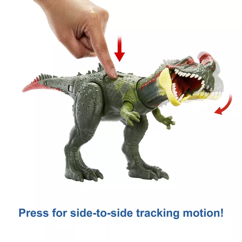 Jurassic World GIGANTIC TRACKERS Sinotyrannus verde vermelho plástico 4+