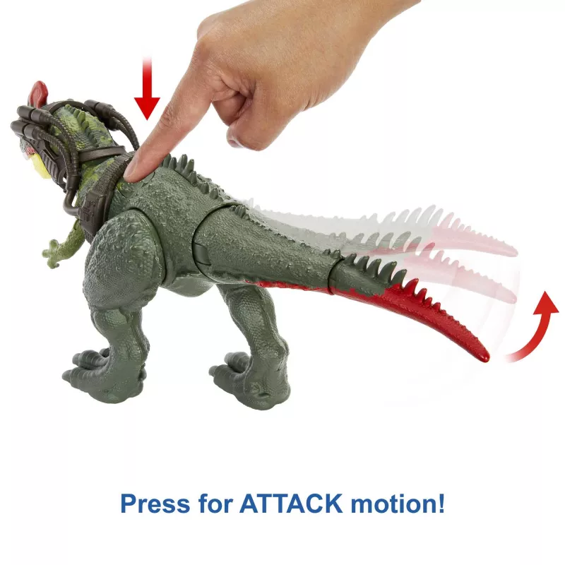 Jurassic World GIGANTIC TRACKERS Sinotyrannus verde vermelho plástico 4+
