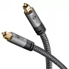 Cabo de áudio ótico digital WENTRONIC Goobay 65305 TOSLINK para TOSLINK 2 m, cobre, contactos dourados, preto/prateado