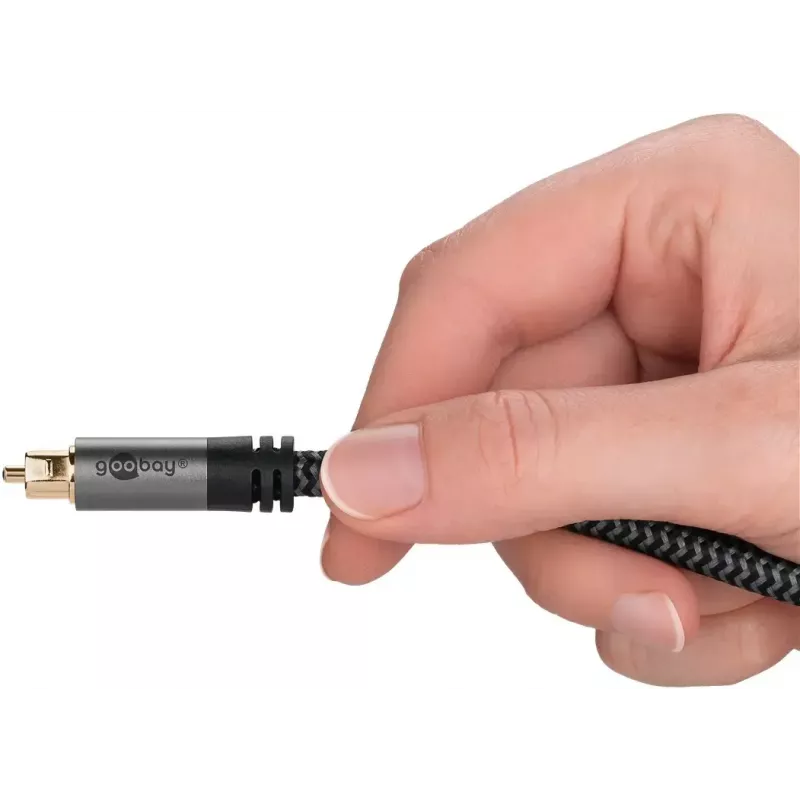 Cabo de áudio ótico digital WENTRONIC Goobay 65305 TOSLINK para TOSLINK 2 m, cobre, contactos dourados, preto/prateado