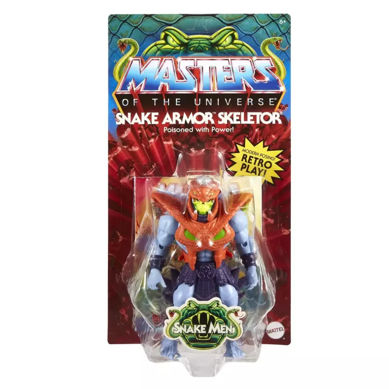 Figura de ação Mattel Masters of the Universe Origins Snake Armor Skeletor