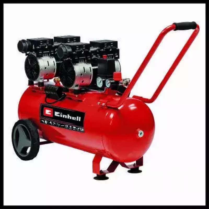 Einhell TE-AC 50 Silent 4020620 compressor de ar, 1500 W, 50 l, 8 bar, vermelho/preto