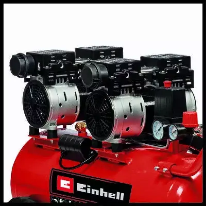 Einhell TE-AC 50 Silent 4020620 compressor de ar, 1500 W, 50 l, 8 bar, vermelho/preto