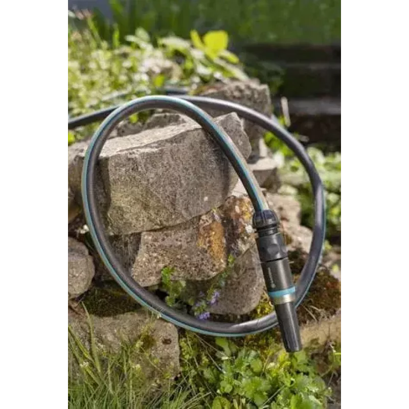 Mangueira de jardim Gardena 18931-20 20 m de superfície plástico elastómero termoplástico TPE preto azul cinzento