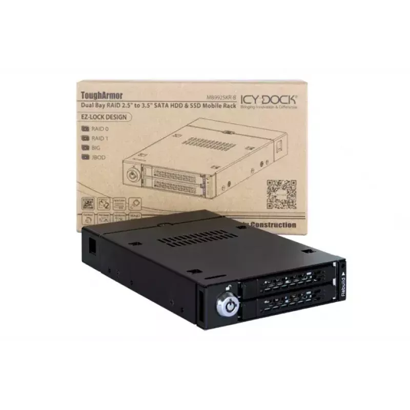 Caixa de armazenamento Icy Dock ToughArmor MB992SKR-B