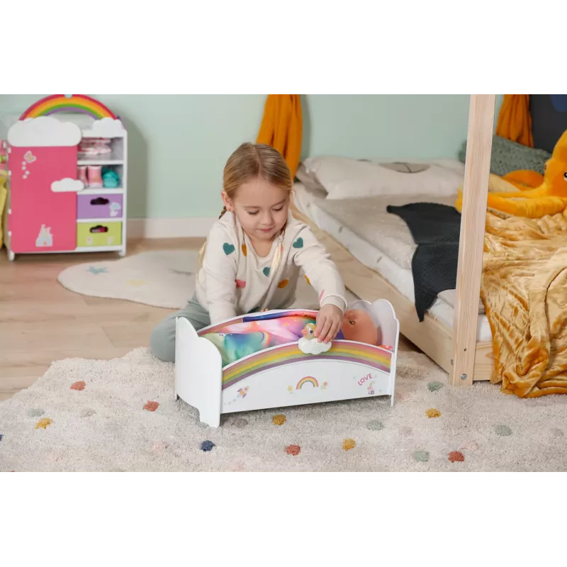 Zapf Creation BABY born Rainbow Bed 835999 mobiliário para bonecas